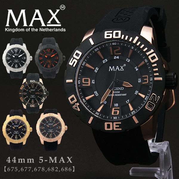 MAX XL WATCHES マックス メンズ 腕時計 ラバーバンド