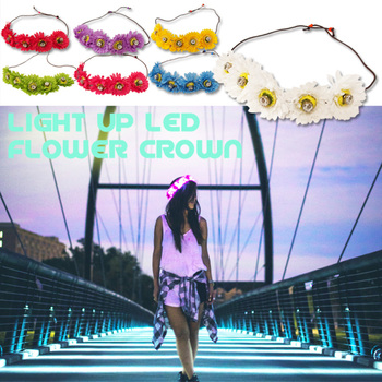 LEDフラワークラウン Light Up LED Flower Crown